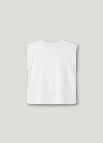 Camiseta con detalle de flecos
