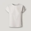 Camiseta con detalles florales calados Camiseta con detalles florales calados