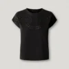 Camiseta con detalles florales calados Camiseta con detalles florales calados