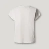 Camiseta con detalles florales calados Camiseta con detalles florales calados