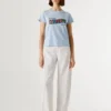 Camiseta con estampado artístico