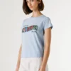 Camiseta con estampado artístico