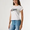 Camiseta con estampado artístico