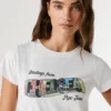 Camiseta con estampado artístico