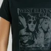 Camiseta con estampado artístico