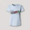 Camiseta con estampado artístico