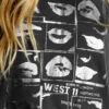 Camiseta con estampado artístico