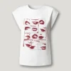 Camiseta con estampado artístico