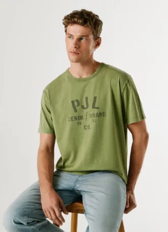 Camiseta con estampado del logotipo