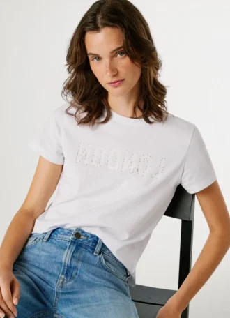 Camiseta con estampado del logotipo