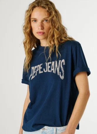 Camiseta con estampado del logotipo