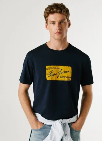 Camiseta con estampado del logotipo