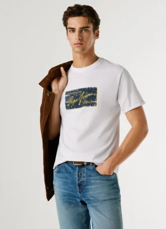 Camiseta con estampado del logotipo