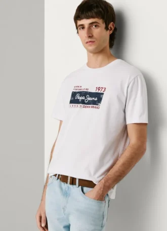 Camiseta con estampado del logotipo