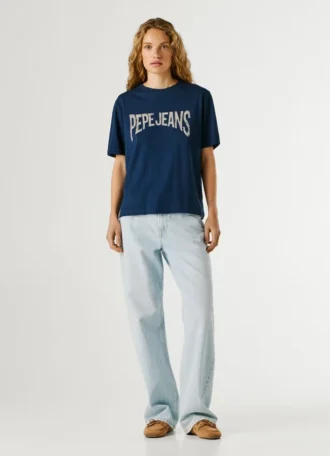 Camiseta con estampado del logotipo
