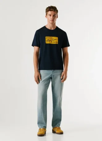 Camiseta con estampado del logotipo