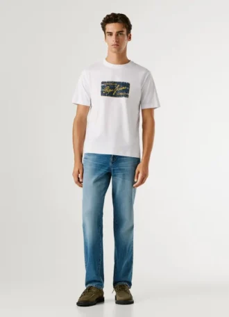 Camiseta con estampado del logotipo