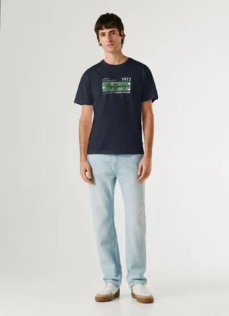 Camiseta con estampado del logotipo