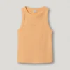 Camiseta con estampado del logotipo y cuello acanalado