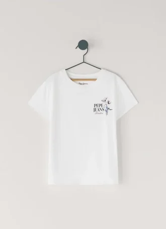 Camiseta con estampado en la espalda