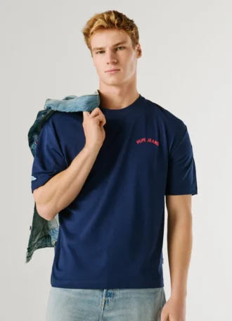 Camiseta con estampado en la espalda