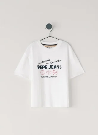 Camiseta con estampado gráfico y corte holgado