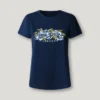 Camiseta con logo floral estampado