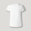 Camiseta con logotipo bordado y cuello acanalado Camiseta con logotipo bordado y cuello acanalado