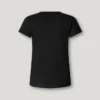 Camiseta con logotipo bordado y cuello acanalado Camiseta con logotipo bordado y cuello acanalado