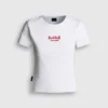 Camiseta con logotipo bordado y ribete Camiseta con logotipo bordado y ribete