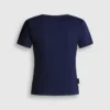 Camiseta con logotipo bordado y ribete