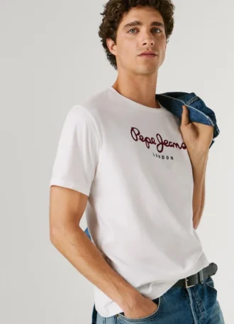 Camiseta con logotipo de corte regular