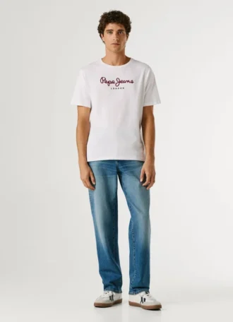 Camiseta con logotipo de corte regular