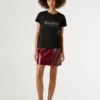 Camiseta con logotipo de strass Camiseta con logotipo de strass