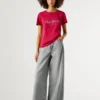 Camiseta con logotipo de strass Camiseta con logotipo de strass