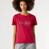 Camiseta con logotipo de strass Camiseta con logotipo de strass