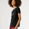 Camiseta con logotipo de strass Camiseta con logotipo de strass