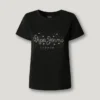Camiseta con logotipo de strass Camiseta con logotipo de strass