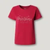 Camiseta con logotipo de strass Camiseta con logotipo de strass