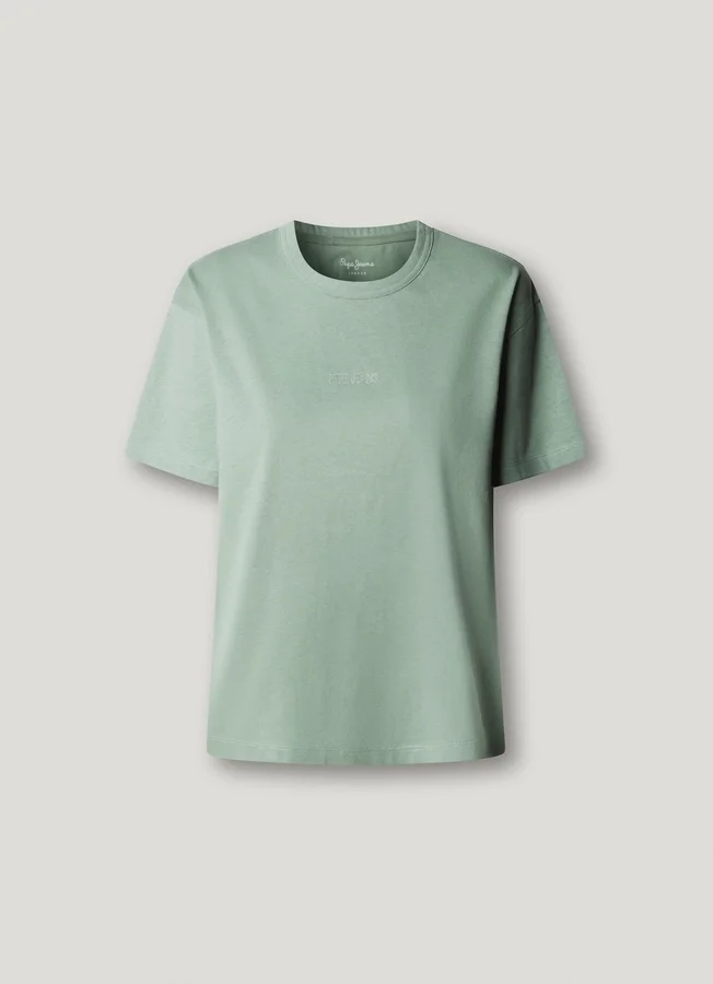 Camiseta con logotipo de strass Camiseta con logotipo de strass