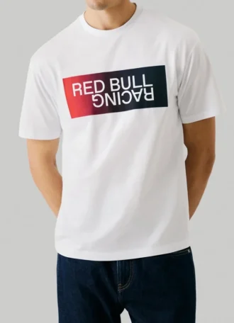 Camiseta con logotipo en degradado