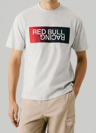 Camiseta con logotipo en degradado