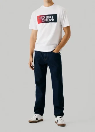 Camiseta con logotipo en degradado