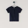 Camiseta de canalé con botones