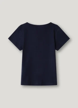 Camiseta de canalé con botones