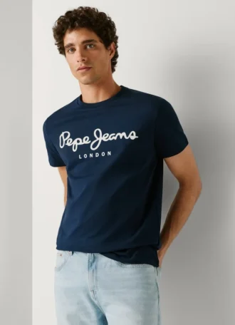 Camiseta de corte ajustado con estampado de logotipo