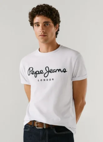 Camiseta de corte ajustado con estampado de logotipo