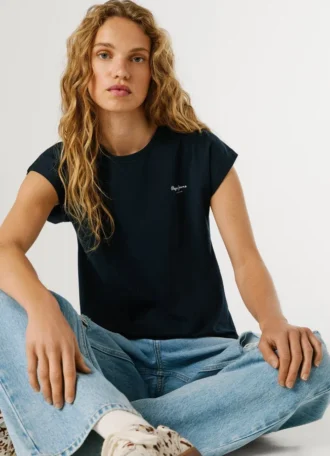 Camiseta de corte ajustado con estampado de logotipo