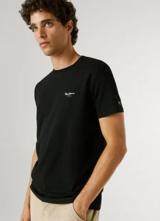 Camiseta de corte ajustado con estampado de logotipo