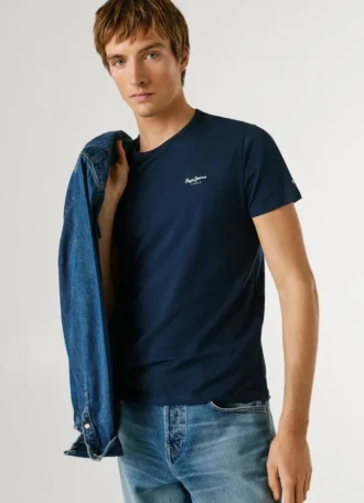 Camiseta de corte ajustado con estampado de logotipo